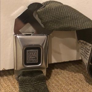 Pants belt made from a seat belt